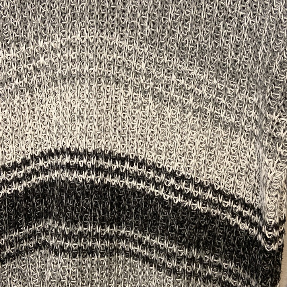 American Eagle Outfitters Oversized Loose Knit Stripe Crewneck Cardigan Small - Picture 3 of 6